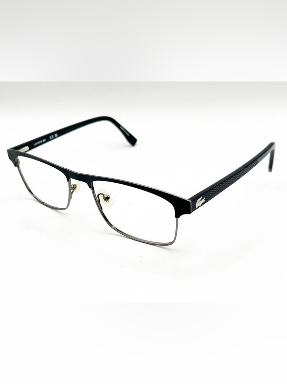 Lacoste L2198 Eyeglass Frames with Case | Prescription Clear Lenses Included